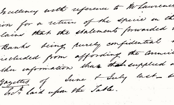 Snippet of parliamentary records from 1840