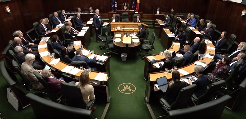 House of Assembly members in the Chamber for Question Time